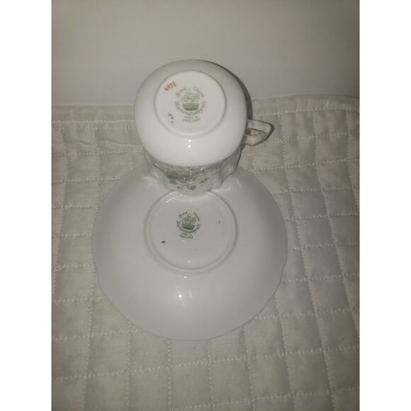 Hammersley & Co Fine Bone China Vintage Lily Of The Valley Demitasse Cup Saucer - Picture 5 of 7
